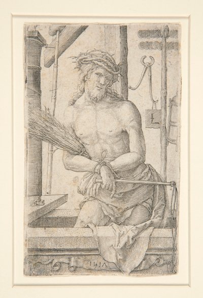 Cristo como Varón de Dolores con los Instrumentos de la Pasión de Lucas van Leyden