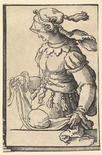 Sibila Cumea, de la serie de Sibilas, ca. 1530 de Lucas van Leyden