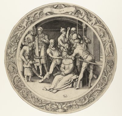 La burla de Cristo
La Pasión Redonda (título de la serie) de Lucas van Leyden
