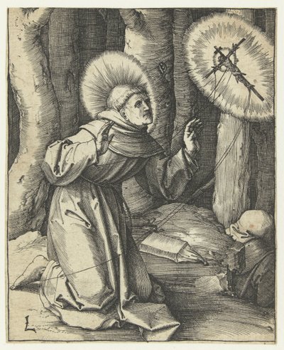 La estigmatización de San Francisco de Lucas van Leyden