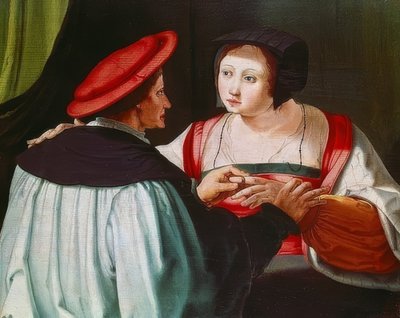 El compromiso. Alrededor de 1530 de Lucas van Leyden