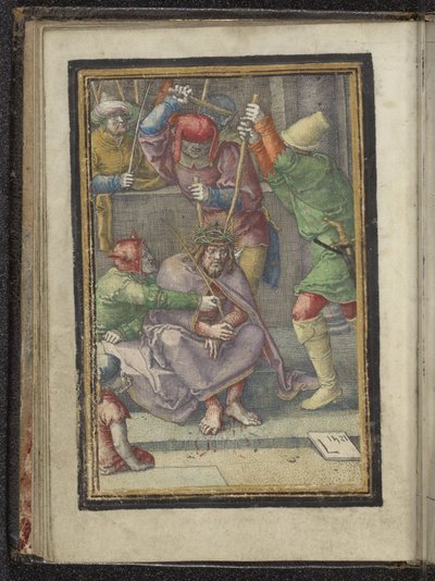 coronacion de espinas Pasión de Cristo (título de la serie) de Lucas van Leyden