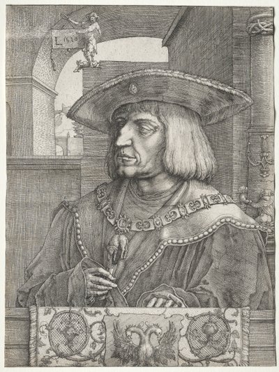 Emperador Maximiliano I de Lucas van Leyden