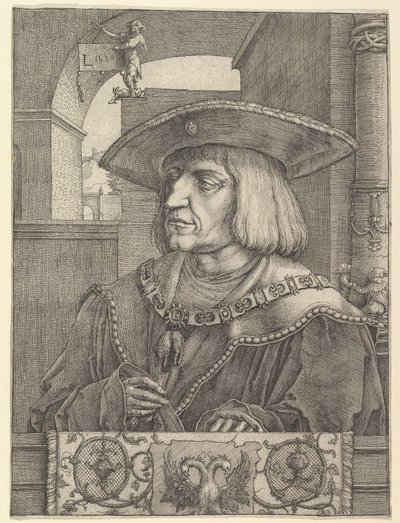 Emperador Maximiliano I de Lucas van Leyden