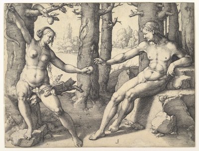 La caída del hombre, 1530 de Lucas van Leyden