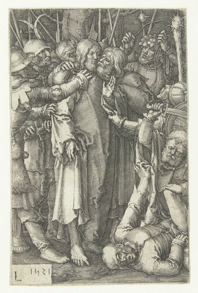 Cautiverio de Cristo La pequeña pasión (título de la serie) de Lucas van Leyden