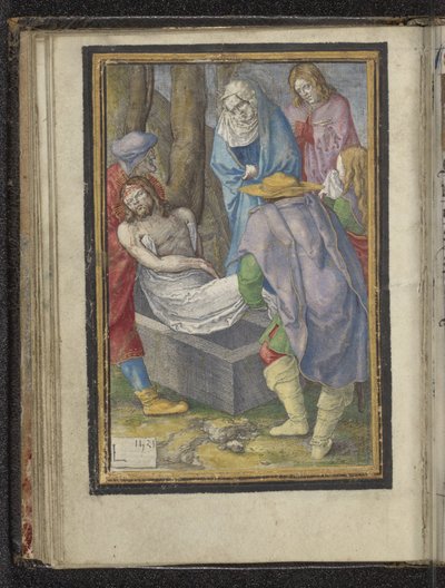 Entierro Pasión de Cristo (título de la serie) de Lucas van Leyden