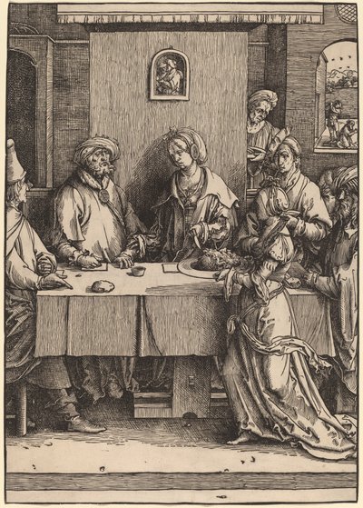 Herodes y Herodías de Lucas van Leyden