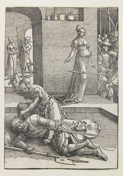 Jael mata a Sísara de Lucas van Leyden