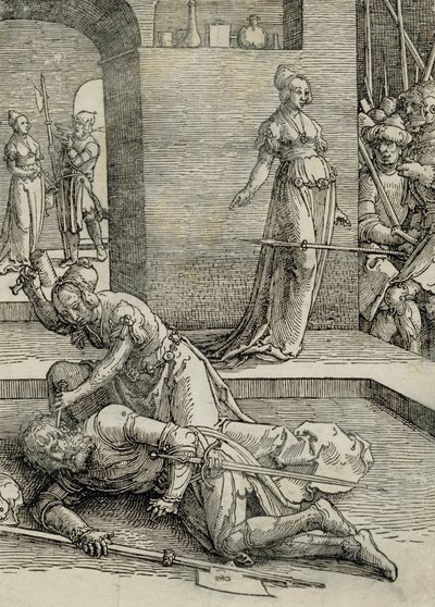Jael mata a Sísara, 1515-19 de Lucas van Leyden