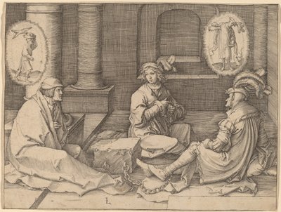 José Interpreta los Sueños en la Prisión de Lucas van Leyden