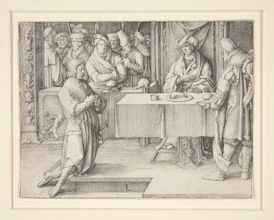 José interpretando a Faraón de Lucas van Leyden