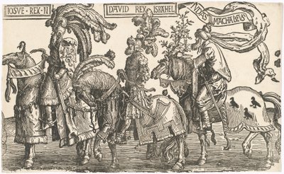 Josué, David, Judas Macabeo de Lucas van Leyden