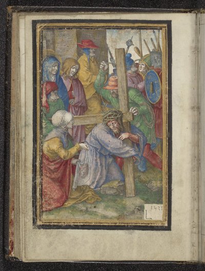 Cojinete cruzado Pasión de Cristo (título de la serie) de Lucas van Leyden