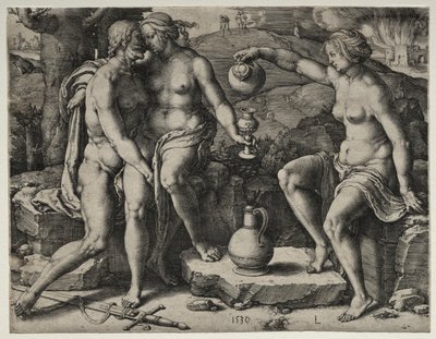Lot y Sus Hijas de Lucas van Leyden