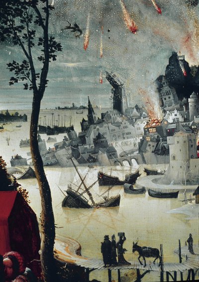 Lot y sus hijas (detalle) de Lucas van Leyden