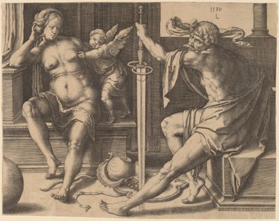 Marte, Venus y Cupido de Lucas van Leyden