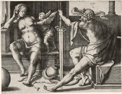 Marte, Venus y Cupido de Lucas van Leyden