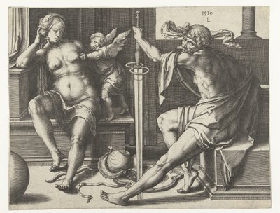 Mars, Venus en Cupido de Lucas van Leyden