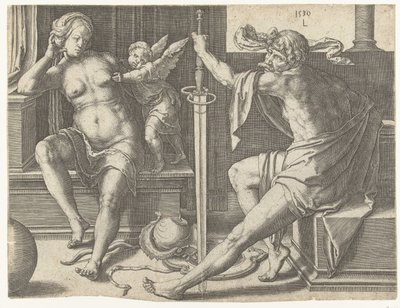 Mars, Venus en Cupido de Lucas van Leyden