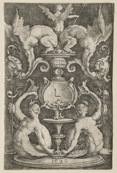 Panel de ornamento, 1528 de Lucas van Leyden