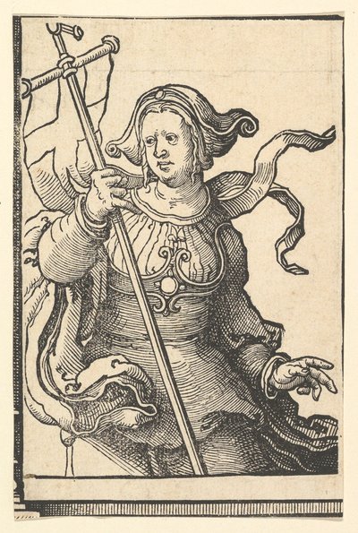 Sibila Frigia, de la serie de Sibilas de Lucas van Leyden