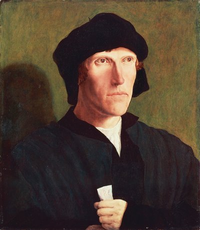 Retrato de hombre de 38 años, ca 1521, por Lucas van Leyden de Lucas van Leyden
