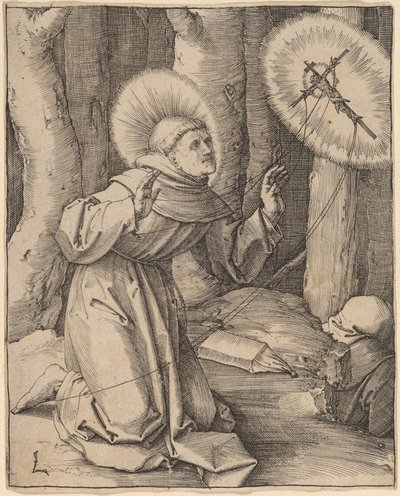 San Francisco de Asís recibiendo los estigmas de Lucas van Leyden