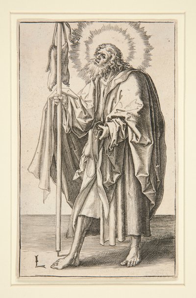 Santiago el Mayor (o el Mayor) de la serie: Cristo y los Apóstoles de Lucas van Leyden