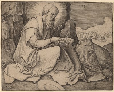 San Jerónimo en un paisaje de Lucas van Leyden