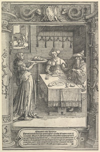Salomé con la cabeza de Juan el Bautista, ca. 1517 de Lucas van Leyden