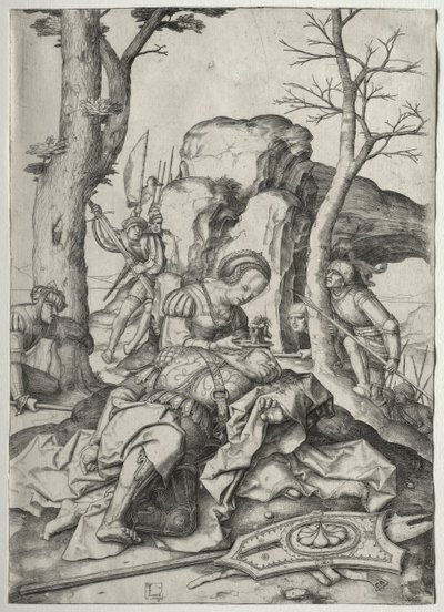 Sansón y Dalila de Lucas van Leyden