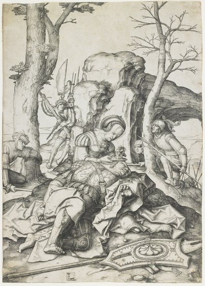 Sansón y Dalila, c. 1508 de Lucas van Leyden