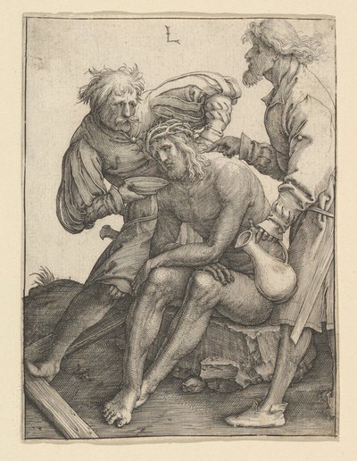 Soldados Dando de Beber a Cristo, ca. 1512. de Lucas van Leyden