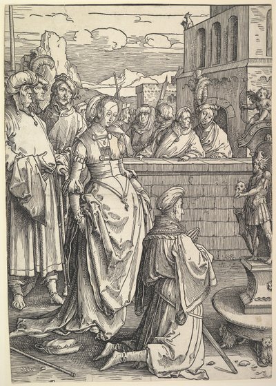 Salomón adorando un ídolo, ca. 1514 de Lucas van Leyden