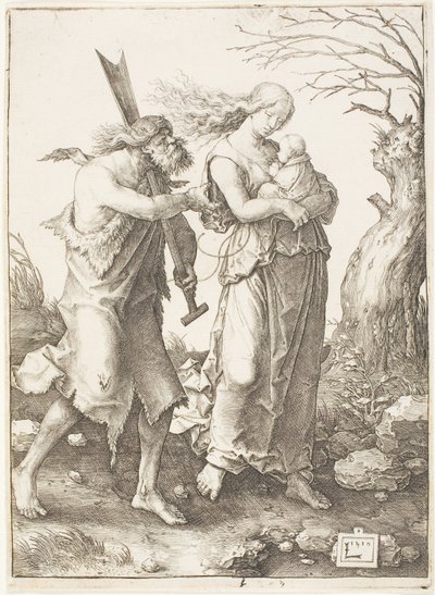 La expulsión del paraíso de Lucas van Leyden