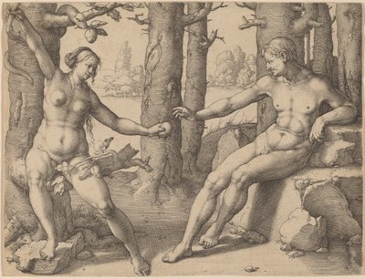 La caída del hombre de Lucas van Leyden