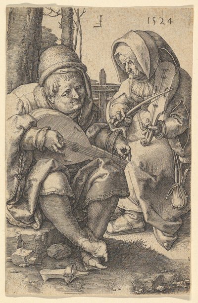 Los músicos, 1524 de Lucas van Leyden