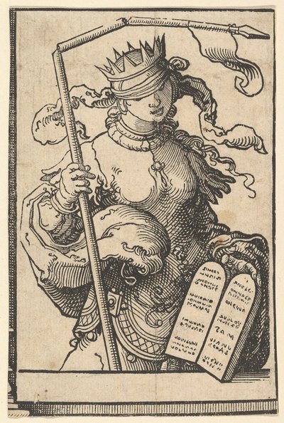 El Antiguo Testamento o Sinagoga, de la serie de Sibilas, ca. 1530 de Lucas van Leyden