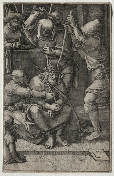 La Pasión: Cristo coronado de espinas, 1521 de Lucas van Leyden