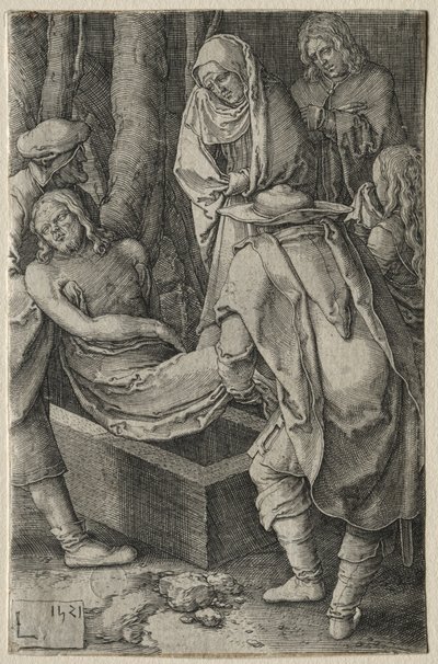 La Pasión: El entierro de Cristo, 1521 de Lucas van Leyden