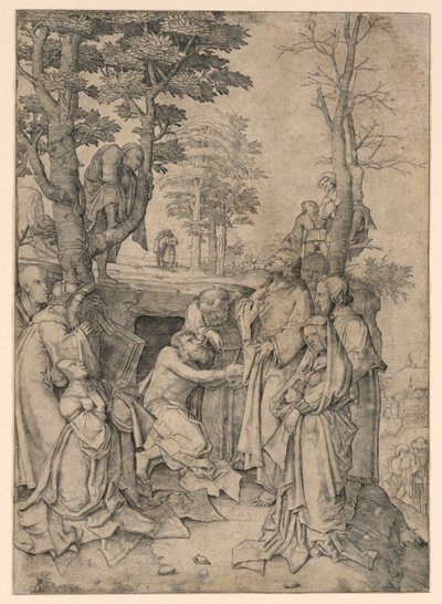 La resurrección de Lázaro de Lucas van Leyden