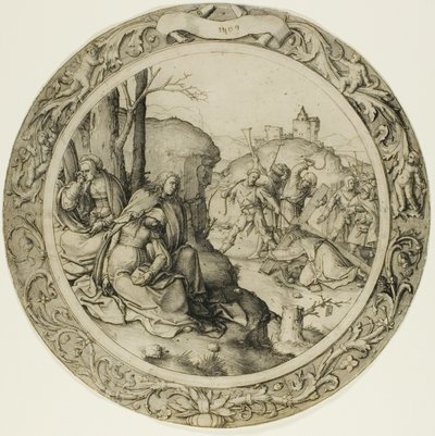 La Pasión Redonda: Cristo cargando la cruz de Lucas van Leyden
