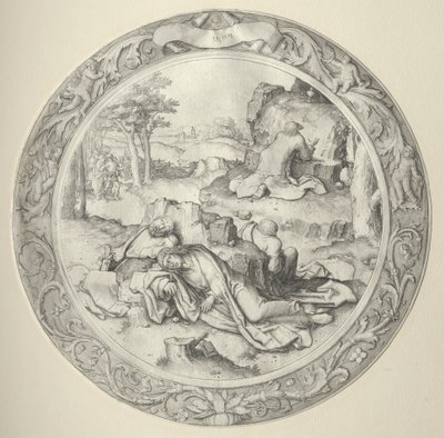 La Pasión Redonda: Cristo en Getsemaní (Agonía en el jardín) de Lucas van Leyden