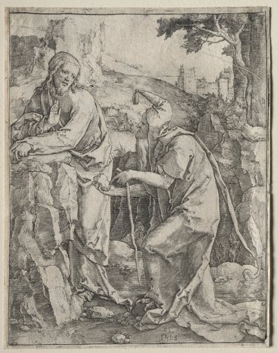 La tentación de Cristo de Lucas van Leyden