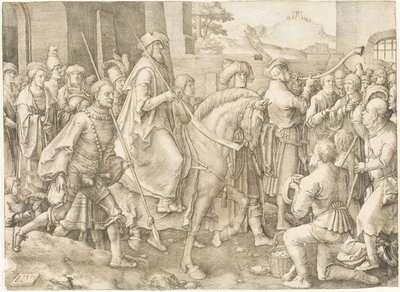 El Triunfo de Mardoqueo de Lucas van Leyden