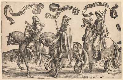 Los doce reyes de Israel: David, Salomón, Roboam de Lucas van Leyden
