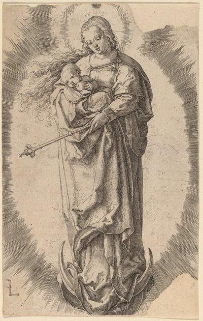 La Virgen y el Niño en la Media Luna de Lucas van Leyden