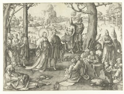 La vida mundana de María Magdalena De dans van María Magdalena de Lucas van Leyden