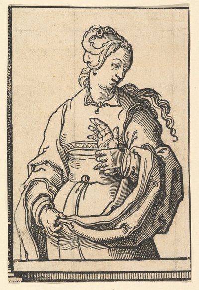 Sibila Tiburtina, de la serie de Sibilas de Lucas van Leyden